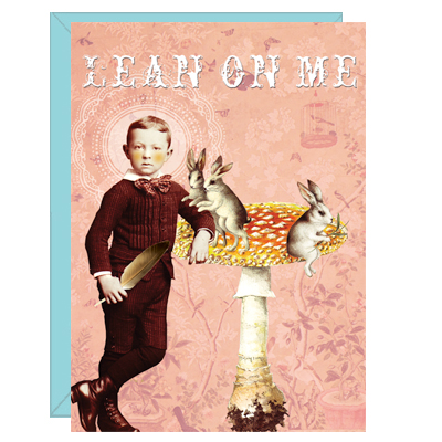 Greeting Card - Lean on Me Greeting Card - Lean on Me
